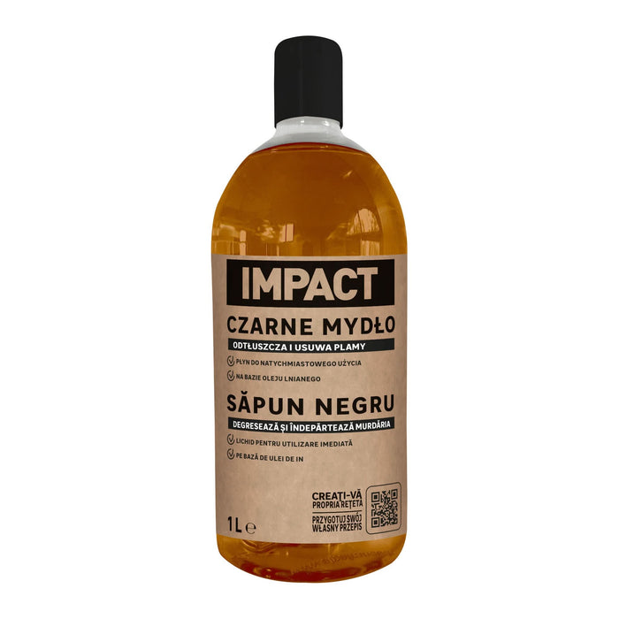 Sapun lichid negru pentru curatare si degresare multisuprafete, Impact, 1 L WALTI