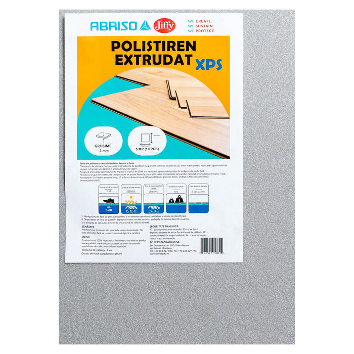 Placa polistiren extrudat XPS, 3 mm, 5 m²/ pachet WALTI