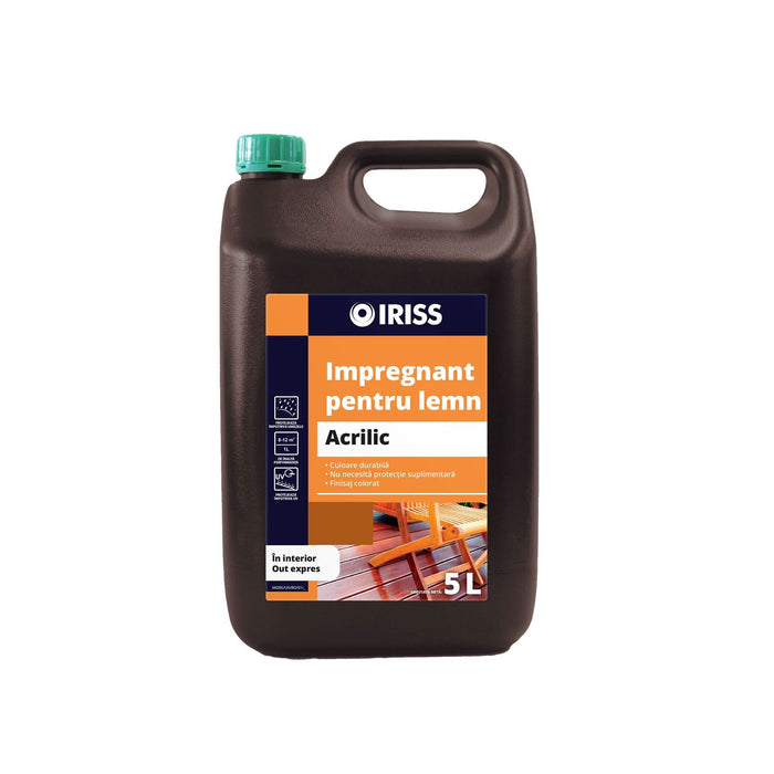 Impregnant pentru lemn Dragon Iriss, palisandru, 5 L WALTI