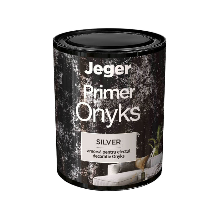 Amorsa Jeger pentru perete, interior, efect Onyks, silver, 1 L WALTI