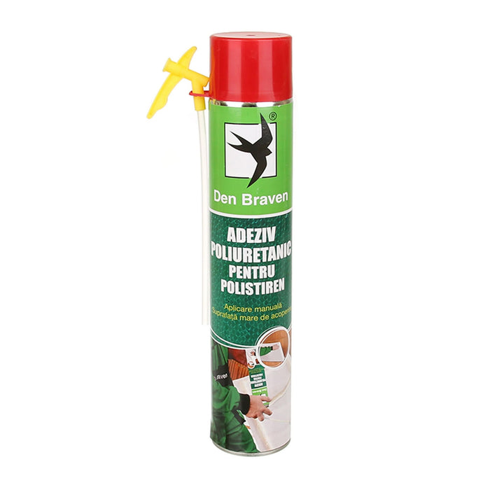 Adeziv poliuretanic Den Braven, pentru polistiren, cu pai, 825 ml WALTI