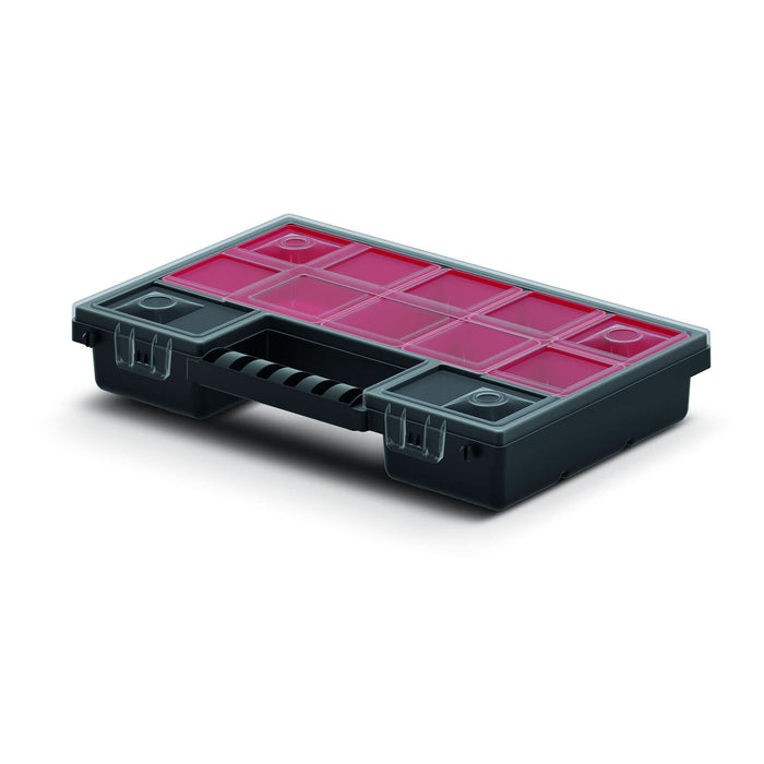 Organizator modular, plastic, 50 x 186 x 287 mm, rosu WALTI