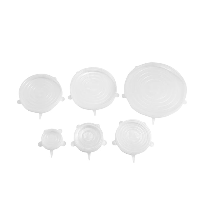 Capace extensibile si reutilizabile, Delinia, din silicon, transparent (set 6 buc) WALTI