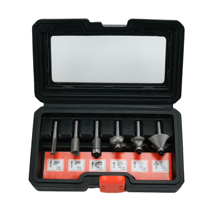Freze pentru lemn, prindere 6 mm, Dexter (set 6 buc) WALTI