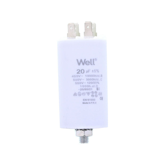 Condensator pentru motor cu pin, 20 µF WALTI
