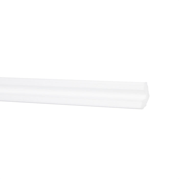 Bagheta dreapta polistiren expandat I40, 200 x 4 x 1.7 cm, alb WALTI