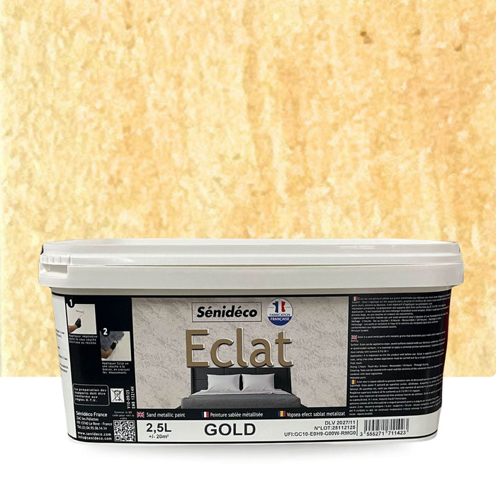 Vopsea decorativa Senideco Eclat, 2.5 L, auriu Gold WALTI