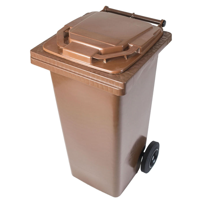 Pubela gunoi Napochim, HDPE, 120 L, maro WALTI