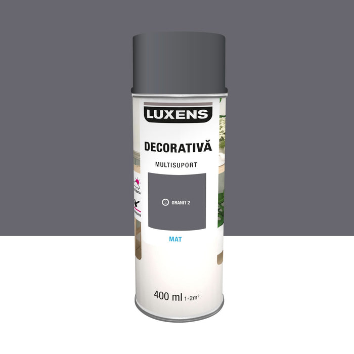Vopsea spray Luxens, decorativa, granit 2, mat, 400 ml WALTI