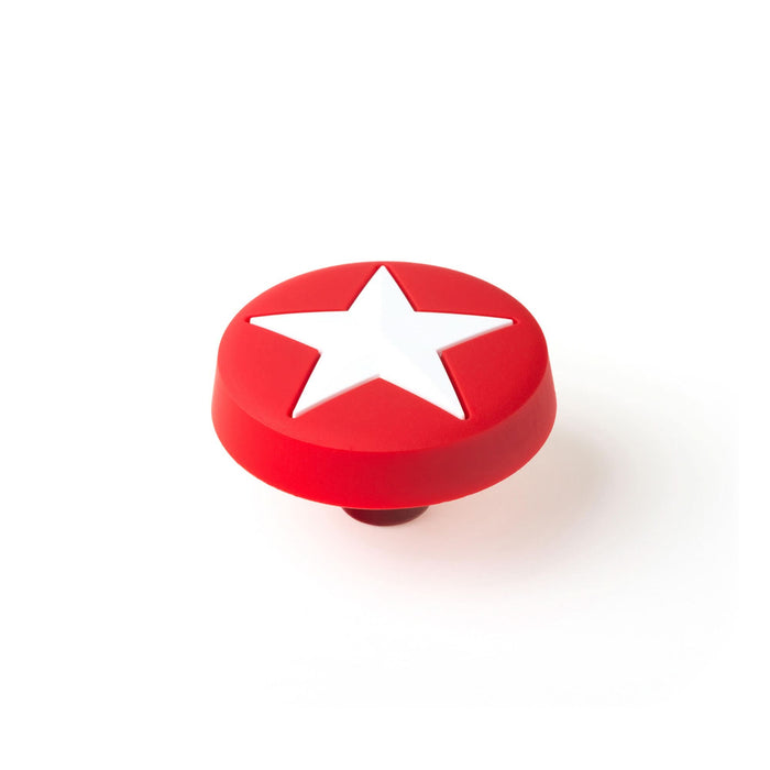 Buton mobila, Ø 43 mm, plastic, rosu WALTI