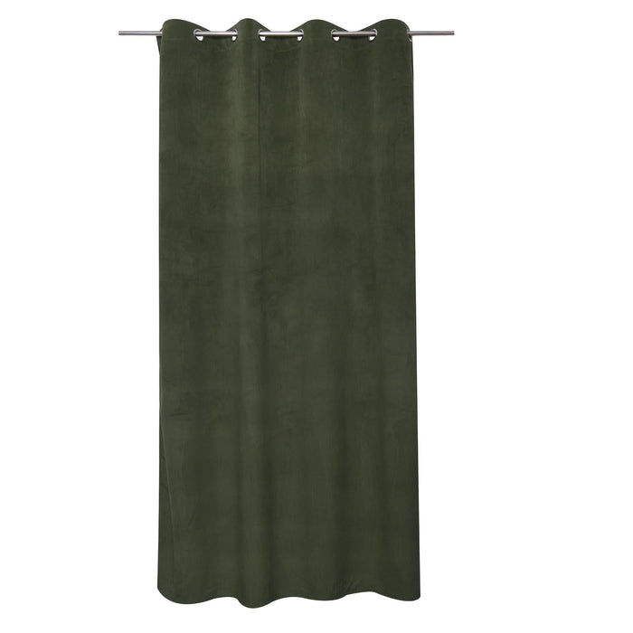 Draperie Inspire Enaelle, 140 x 280 cm, cu inele, uni, verde inchis WALTI
