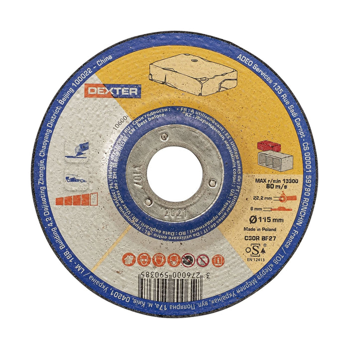 Disc taiere Dexter, pentru ceramica, Ø 115 x 6 mm WALTI