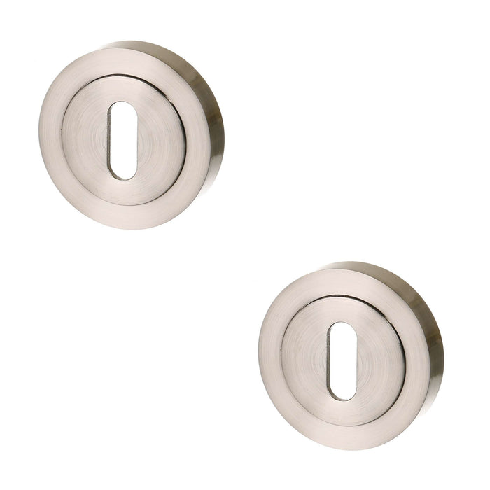 Rozeta usa interior, S9, pentru cheie, aluminiu, argintiu WALTI