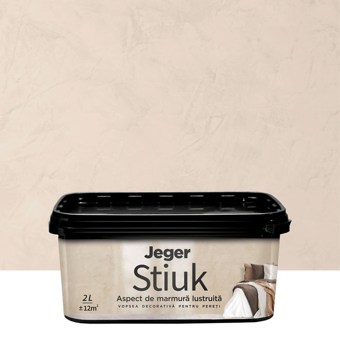 Ceara Jeger pentru vopsea decorativa, efect Stiuk, Silver, 0.3 L WALTI
