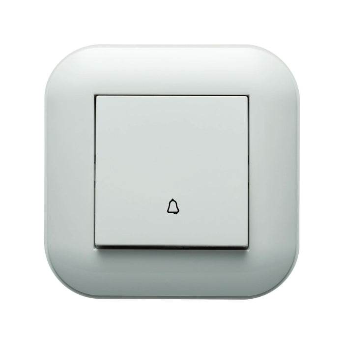 Intrerupator cu revenire Ovivo Loft, pentru sonerie, clasic, IP20, alb WALTI