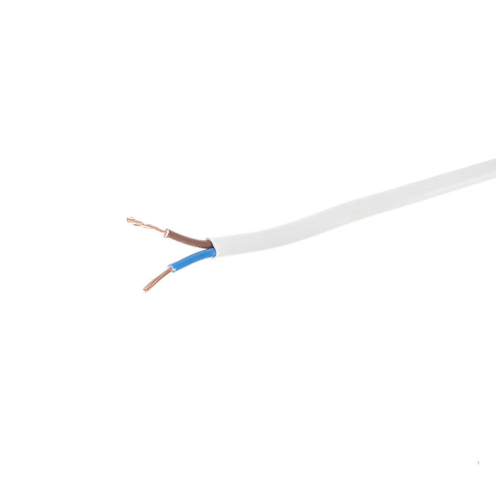 Cablu electric MYYUP, H03VVH2-F, 2 x 0.50 mm², 200 m, alb WALTI