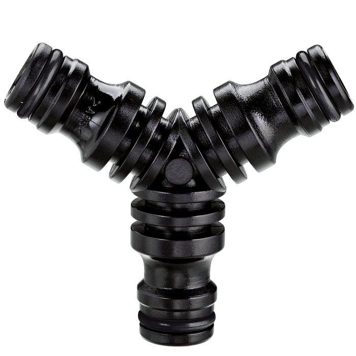 Conector cuplare cu 3 cai Claber, rapid, plastic WALTI