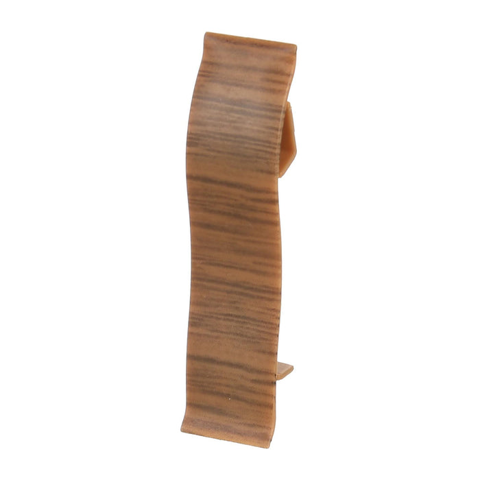 Legatura pentru plinta PVC, 55.26, stejar inchis, 2 buc/pachet WALTI