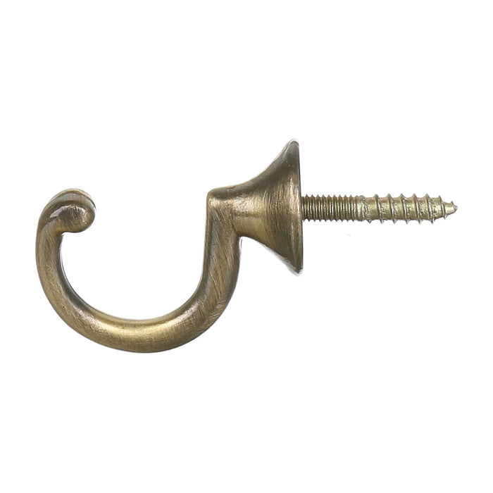 Cuier perete, o agatatoare simpla, metal, 3.5 cm, antichizat WALTI