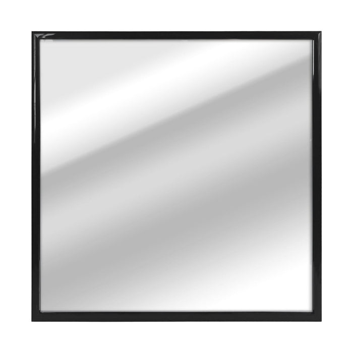 Oglinda decorativa Inspire Lila, 30 x 30 cm, rama PVC, negru WALTI