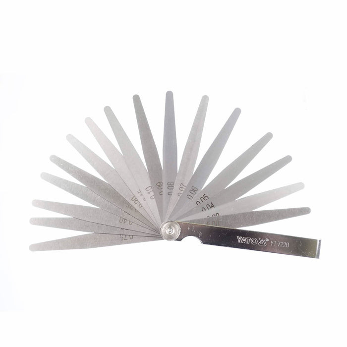 Set 17 lere Yato, otel, dimensiuni 0.02 - 1 mm WALTI