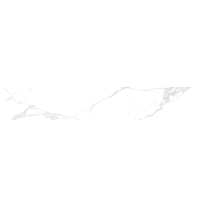 Contratreapta gresie exterior/interior, 19.8 x 120 cm, Diana, aspect marmura, alb, mat WALTI