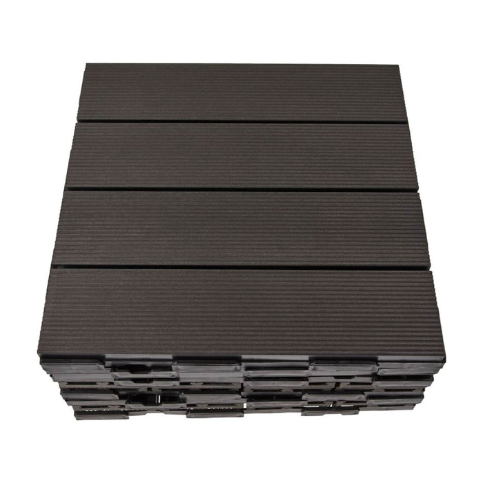 Dale WPC, 300 x 300 x 24 mm, negru (set 6 buc) WALTI