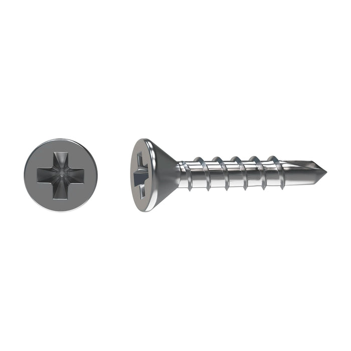 Surub autoforant, cap inecat, inox C1, 4.2 x 32 mm (set 14 buc) WALTI