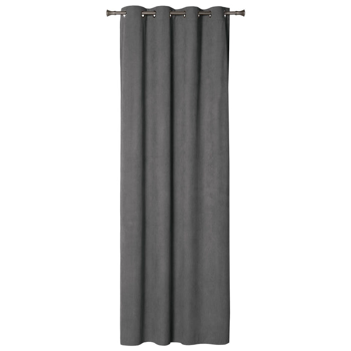Draperie 140 x 260 cm, Veni, cu inele, gri WALTI