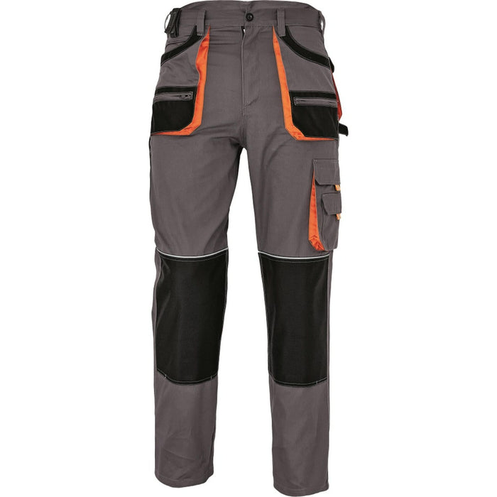 Pantaloni de lucru Carl, poliester si bumbac, marimea 48 (S), gri WALTI