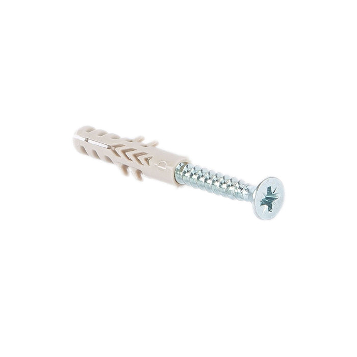 Diblu si surub cap inecat, Standers, pentru caramida plina, Ø 3 x 30 mm (set 25 buc) WALTI