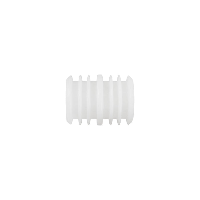 Racord plastic pentru bara metal, diametru 19 mm, alb WALTI