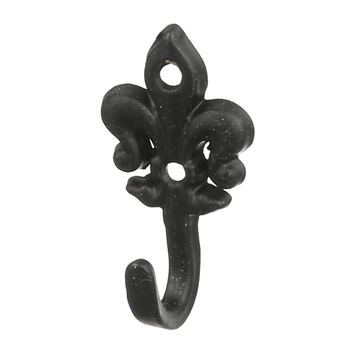 Cuier perete, o agatatoare simpla, metal, 3.5 cm, negru WALTI