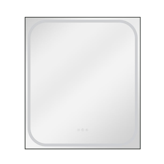 Oglinda baie cu LED Sensea Remix, 70 x 80 cm, negru WALTI