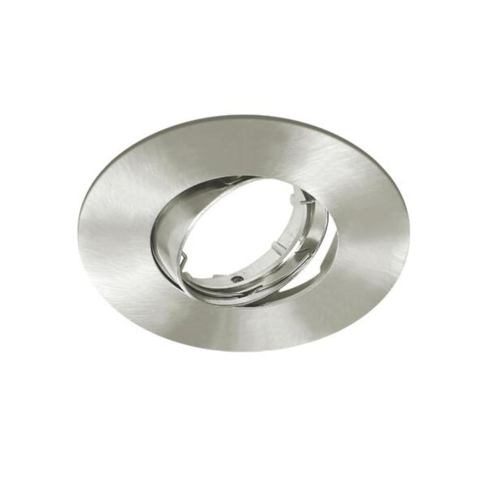 Spot incastrat Davia, orientabil, GU10, 10 W, rotund, argintiu WALTI
