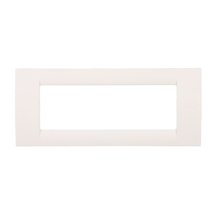 Rama decorativa pentru 6 module Gewiss Virna, pentru aparataj modular, IP20, alba WALTI