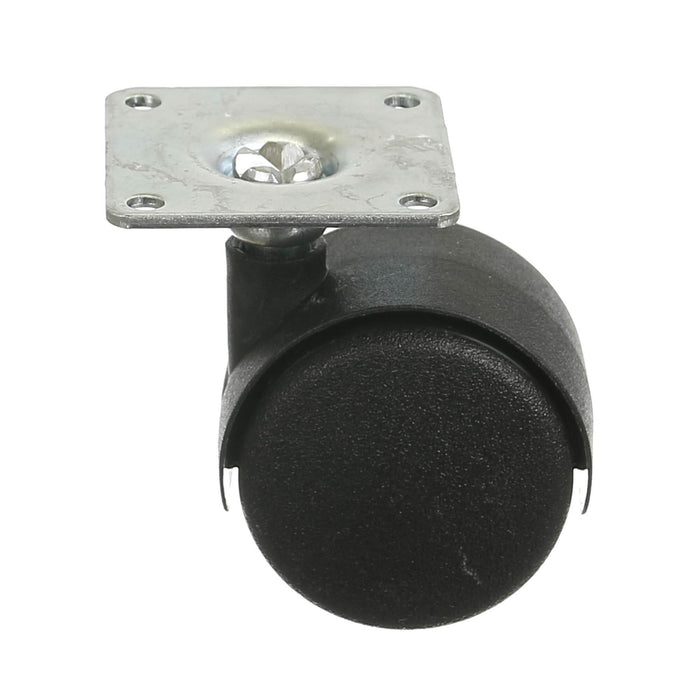 Roata pivotanta cu flansa, Ø 40 mm, max 25 kg, neagra WALTI