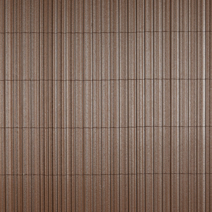 Panou dublu ondulat, din PVC, 19 mm, 1.5 x 3 m, maro WALTI