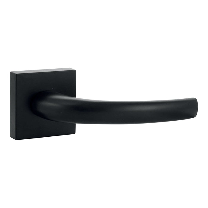 Maner tip rozeta pentru usa interior, Vera, aluminiu, negru WALTI