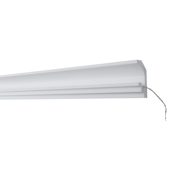 Bagheta polistiren expandat pentru banda led L6, 200 x 11 cm, alb WALTI
