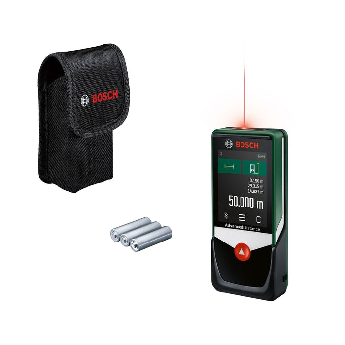 Telemetru cu laser Bosch ADVANCED DISTANCE 50C, raza de actiune 50 m WALTI