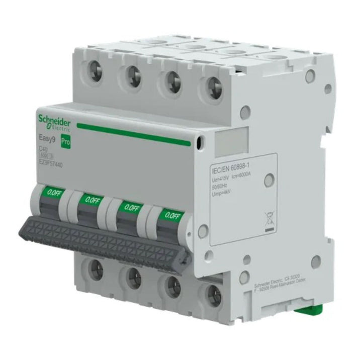 Intreruptor automat Schneider Easy9 Pro 4P, C, 40A, 6kA WALTI