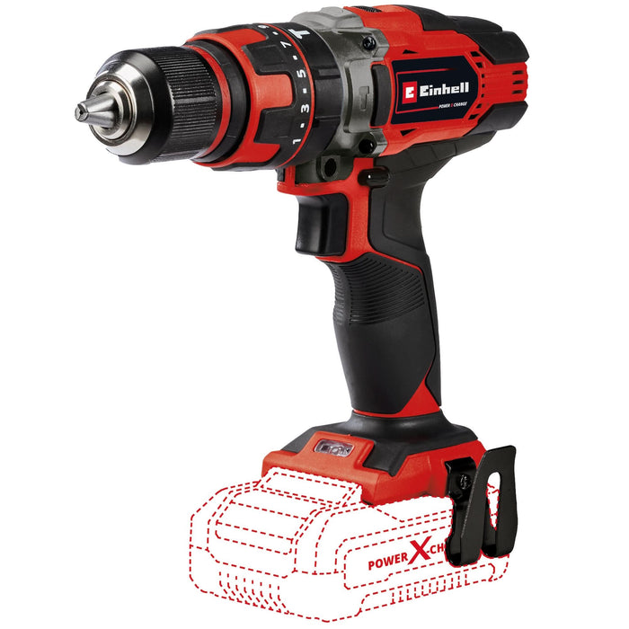 Masina de gaurit cu percutie pe acumulator Einhell, 18 V, autostrangere, acumulator neinclus WALTI