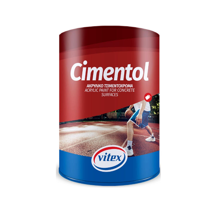 Vopsea pe baza de solvent Cimentol, caramiziu, aspect satinat, 0.75 L WALTI
