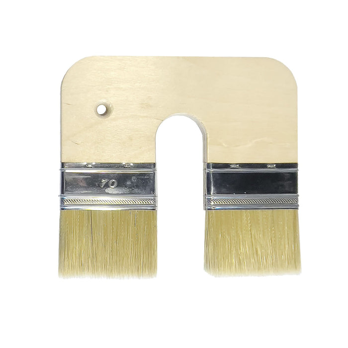 Pensula decorativa dubla Jeger, pentru vopsea cu efect, latime 2x7 cm WALTI