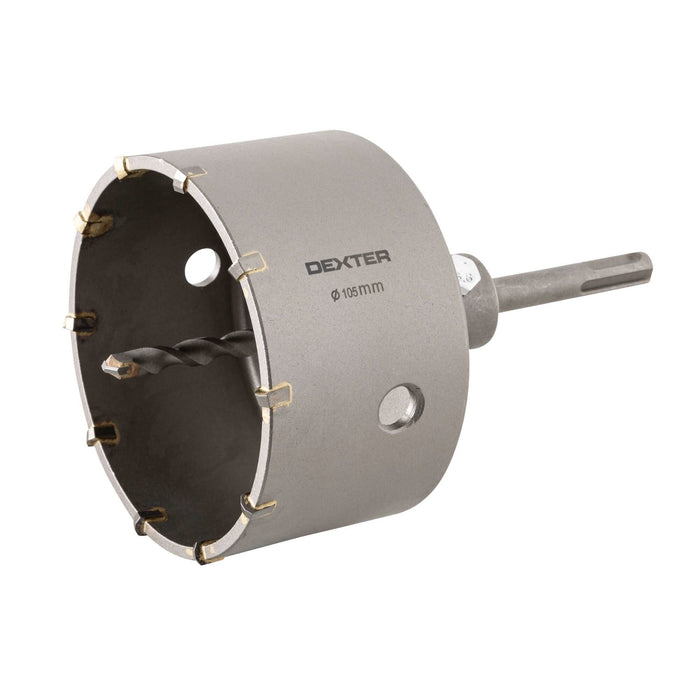 Carota beton SDS Plus 105 mm cu burghiu centrare Dexter WALTI