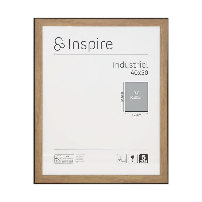 Rama foto Inspire Industriel, 40 x 50 cm, plastic, maro WALTI
