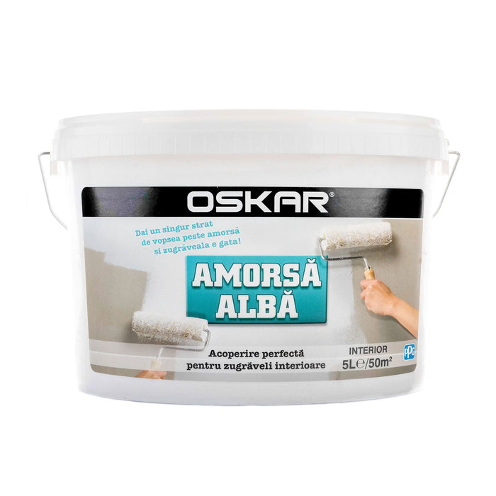 Amorsa Oskar pentru perete, interior, alb, 5 L WALTI