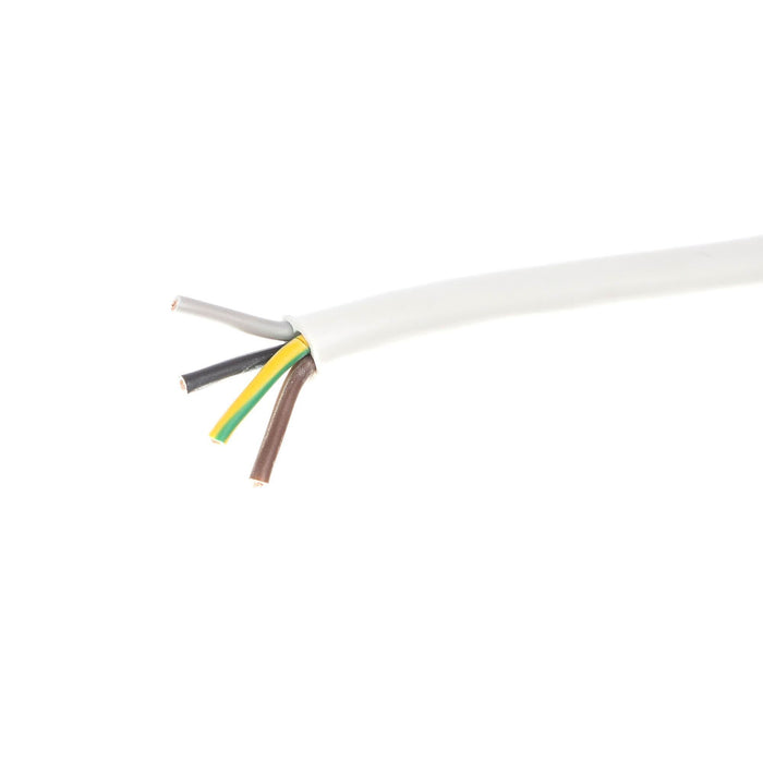 Cablu electric MYYM, H05VV-F, 4 x 4 mm², 40 m, alb WALTI