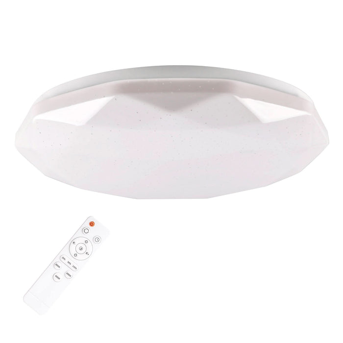 Plafoniera LED Galaxy, D 39 cm, 48 W, CCT, dimabila, cu telecomanda WALTI